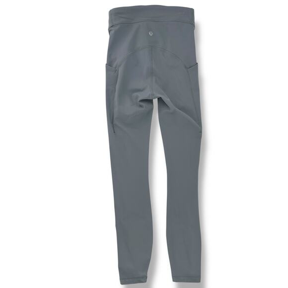 Lululemon Power Thru High Rise Tight Leggings Womens Size 2 Rhino 25" Inseam - Picture 3 of 7